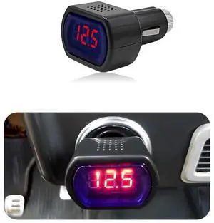 Car LED Display Voltmeter, DC 12V 24V Battery Voltage Tester Digital Panel Meter, Electric Voltage Gauge Monitor for Car Truck Motorcycle, Universal Car Accessories Car LED Display Voltmeter, DC 12V 24V Battery Voltage Tester Digital Panel Meter, Electric Voltage Gauge Monitor for Car Truck Motorcycle, Universal Car Accessories
