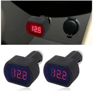 Car LED Cigarette Lighter Voltage Meter,Digital Display Car Battery Monitor 12V,Universal Electric Battery Voltage Meter Car Accessories for Most Cars Trucks SUVs Motorcycles (2PCS) Car LED Cigarette Lighter Voltage Meter,Digital Display Car Battery Monitor 12V,Universal Electric Battery Voltage Meter Car Accessories for Most Cars Trucks SUVs Motorcycles (2PCS)