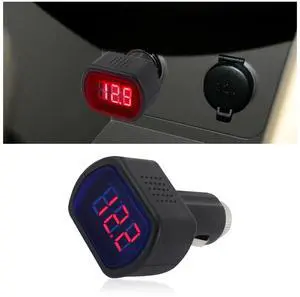 Car LED Cigarette Lighter Voltage Meter,Digital Display Car Battery Monitor 12V,Universal Electric Battery Voltage Meter Car Accessories for Most Cars Trucks SUVs Motorcycles (1PCS) Car LED Cigarette Lighter Voltage Meter,Digital Display Car Battery Monitor 12V,Universal Electric Battery Voltage Meter Car Accessories for Most Cars Trucks SUVs Motorcycles (1PCS)