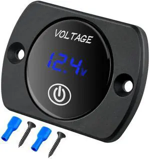 12V LED Display Voltmeter with Touch Switch Digital Voltage Gauge Panel Meter Waterproof Battery Monitor Board 8-48V for Marine Boat Car Automotive Motorcycle Golf Cart 12V LED Display Voltmeter with Touch Switch Digital Voltage Gauge Panel Meter Waterproof Battery Monitor Board 8-48V for Marine Boat Car Automotive Motorcycle Golf Cart