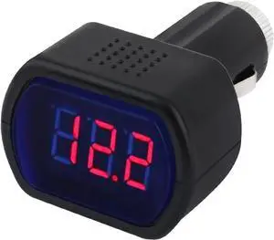 Car Cigarette Lighter Voltage Meter with LED Digital Display,Mini Car Voltage Meter for Monitoring Vehicle Battery Voltages Status,24V/12V Socket Voltmeter as Battery Voltages Meters Car Cigarette Lighter Voltage Meter with LED Digital Display,Mini Car Voltage Meter for Monitoring Vehicle Battery Voltages Status,24V/12V Socket Voltmeter as Battery Voltages Meters