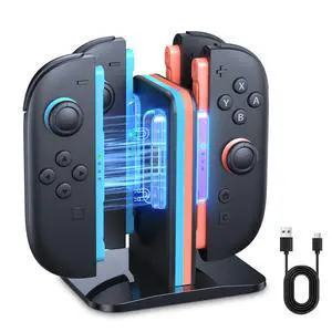 Controller Charger for Nintendo Switch 2 2025 Joycon, Magnetic Charging Dock for Switch 2 Joy Con Accessories with Charging Cable, Weighted Base Storage Stand Controller Charger for Nintendo Switch 2 2025 Joycon, Magnetic Charging Dock for Switch 2 Joy Con Accessories with Charging Cable, Weighted Base Storage Stand