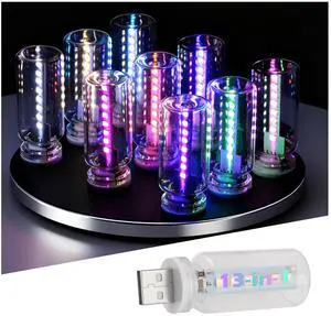 Car USB Night Light with 13-in-1 Design,Touch Adjustable USB Car Light with 7 Colors & 13 Modes,Portable LED Cars USBs Lights for Creating Atmosphere Cars Interior Accessories Car USB Night Light with 13-in-1 Design,Touch Adjustable USB Car Light with 7 Colors & 13 Modes,Portable LED Cars USBs Lights for Creating Atmosphere Cars Interior Accessories