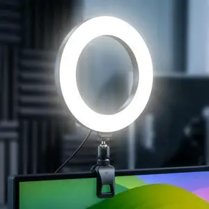 6" Ring Light with Desk Tripod Stand and Clip 6" Ring Light with Desk Tripod Stand and Clip