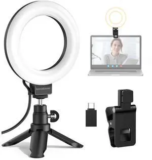 60 LED Ring Light with Stand for Computer Selfie Video Conference 60 LED Ring Light with Stand for Computer Selfie Video Conference