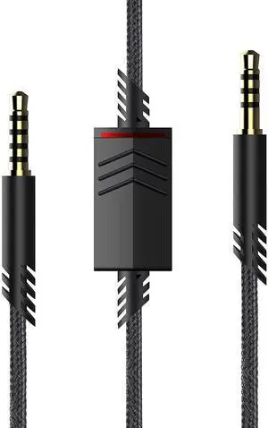 Replacement A40 Cord Compatible with Astro Headset, Inline Mute Audio Cable for A10/A40/A40TR Gaming Headset, Fit for PS5, PS4, Xbox Controller 6.5 Feet Replacement A40 Cord Compatible with Astro Headset, Inline Mute Audio Cable for A10/A40/A40TR Gaming Headset, Fit for PS5, PS4, Xbox Controller 6.5 Feet