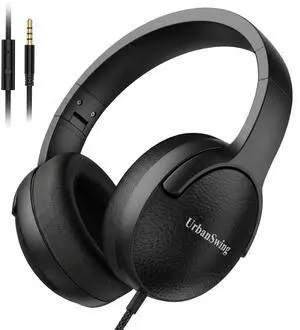 W4-LITE Wired Headphones with Mic, 3.5mm Over-Ear Headset W4-LITE Wired Headphones with Mic, 3.5mm Over-Ear Headset