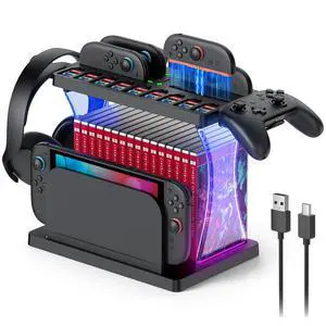 Switch 2 Accessories Organizer, Charging Dock Switch 2 Accessories Organizer, Charging Dock