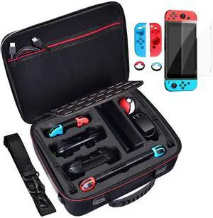 Deluxe Hard Carrying Case Compatible with Nintendo Switch and Switch Oled 2021, Travel Bag Fit Switch Pro Controller Deluxe Hard Carrying Case Compatible with Nintendo Switch and Switch Oled 2021, Travel Bag Fit Switch Pro Controller