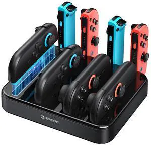 8-in-1 Controller Charger Dock for Nintendo Switch 1/2, Magnetic Fast Charging Station for Joy Con 2/1 with LED Indicator, Organizer Stand for Joy Con 2 Accessories 8-in-1 Controller Charger Dock for Nintendo Switch 1/2, Magnetic Fast Charging Station for Joy Con 2/1 with LED Indicator, Organizer Stand for Joy Con 2 Accessories