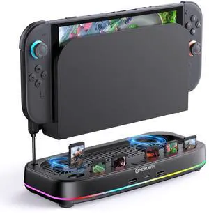 Cooling Fan for Nintendo Switch 2 Dock, Dual-Fan Cooling Stand Cooling Fan for Nintendo Switch 2 Dock, Dual-Fan Cooling Stand