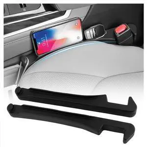3 in 1 Car Seat Gap Filler Organizer,2PCS Multifunctional Car Seat Gap Plug with Storage Slot & Hook Function,Anti-Drop Cars Gaps Seats Filler Cars Clutter Catcher for SUVs Trucks (Black) 3 in 1 Car Seat Gap Filler Organizer,2PCS Multifunctional Car Seat Gap Plug with Storage Slot & Hook Function,Anti-Drop Cars Gaps Seats Filler Cars Clutter Catcher for SUVs Trucks (Black)