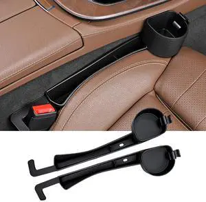 2026 Upgraded Car Seat Gap Filler with Holder and Hook, Car Seat Accessories Interior, Car Seat Gap Plug with Storage Slot, Car Organizer Fit Sedan SUV Truck, 2 Pack Black 2026 Upgraded Car Seat Gap Filler with Holder and Hook, Car Seat Accessories Interior, Car Seat Gap Plug with Storage Slot, Car Organizer Fit Sedan SUV Truck, 2 Pack Black