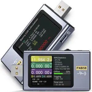 Upgraded Model USB Tester with Bluetooth, USB Power Multimeter 4-28V 7A LCD USB A&C Voltage Current Power Tester Fast Charge Detection Capacity Measurement, PD2.0/PD3.0,QC2.0/QC3.0 Upgraded Model USB Tester with Bluetooth, USB Power Multimeter 4-28V 7A LCD USB A&C Voltage Current Power Tester Fast Charge Detection Capacity Measurement, PD2.0/PD3.0,QC2.0/QC3.0