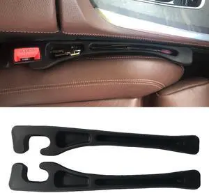 Car Seat Gap Filler Accessories,Storage Organizer Fit Car SUV Truck Fill The Gap Between Seat & Console Vehicle Console Side Pockets (Black) Car Seat Gap Filler Accessories,Storage Organizer Fit Car SUV Truck Fill The Gap Between Seat & Console Vehicle Console Side Pockets (Black)