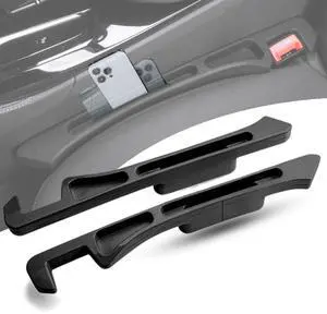 Car Seat Gap Filler Organizer 2 Pack - Universal Side Pocket Console Storage with Phone Slot & Charging Hole - SUV & Truck Interior Accessories - Crevice Blocker & Catcher for Gaps 1.1-2" - Black Car Seat Gap Filler Organizer 2 Pack - Universal Side Pocket Console Storage with Phone Slot & Charging Hole - SUV & Truck Interior Accessories - Crevice Blocker & Catcher for Gaps 1.1-2" - Black