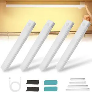4/8Pack Punch-Free Smart Sensor Magnetic Rechargeable Led Lights,Under Cabinet Lights,Home Motion Sensor Light Indoor (4PCS Warm Light,10cm/3.9in) 4/8Pack Punch-Free Smart Sensor Magnetic Rechargeable Led Lights,Under Cabinet Lights,Home Motion Sensor Light Indoor (4PCS Warm Light,10cm/3.9in)