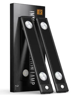 Under Cabinet Lights, Wireless Motion Sensor Light Indoor, Black 10in LED White Lighting Rechargeable Battery Operated,4 Modes Night Light, Stick-On Magnetic Closet Lights for Kitchen, Hallway(2 Pack) Under Cabinet Lights, Wireless Motion Sensor Light Indoor, Black 10in LED White Lighting Rechargeable Battery Operated,4 Modes Night Light, Stick-On Magnetic Closet Lights for Kitchen, Hallway(2 Pack)