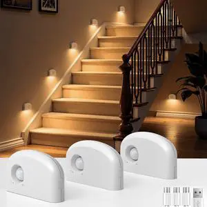 LED Motion Sensor Night Light, Stair Lights Indoor, 3 Pack LED Motion Sensor Night Light, Stair Lights Indoor, 3 Pack