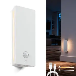 LED Backlit Motion Sensor Night Light, Rechargeable Night Light, Mini Stick-On Night Lights, Soft Two-Sided Glow, Magnetic, 3-Color Adjustable, for Bedroom, Toilet, Hallway & Cabinet LED Backlit Motion Sensor Night Light, Rechargeable Night Light, Mini Stick-On Night Lights, Soft Two-Sided Glow, Magnetic, 3-Color Adjustable, for Bedroom, Toilet, Hallway & Cabinet