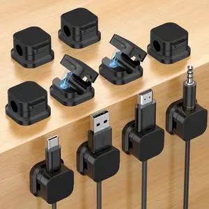 10 Pack Cord Organizer Holder, Magnetic Cable Organizers USB Cable Holder Wire Organizer Cord Clips 10 Pack Cord Organizer Holder, Magnetic Cable Organizers USB Cable Holder Wire Organizer Cord Clips