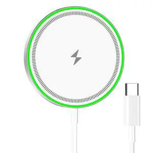 15W Magnetic Wireless Charger Pad, Mag-Safe Fast Wireless Charging Station with Soft LED Night Light, Portable Magnetic Charger Compatible with iPhone 16 15 14 13 12 Series, AirPods 4 3 2 Pro Pro 2 15W Magnetic Wireless Charger Pad, Mag-Safe Fast Wireless Charging Station with Soft LED Night Light, Portable Magnetic Charger Compatible with iPhone 16 15 14 13 12 Series, AirPods 4 3 2 Pro Pro 2