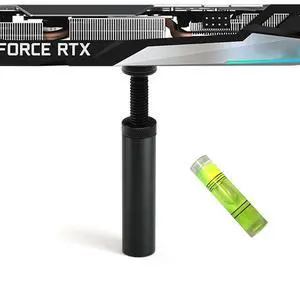 GPU Support Bracket, Graphics Card Support, GPU Bracket Brace, Video Card Sag Holder Bracket, GPU Stand, Aluminum 72-125mm Black GPU Support Bracket, Graphics Card Support, GPU Bracket Brace, Video Card Sag Holder Bracket, GPU Stand, Aluminum 72-125mm Black