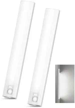 2 Pack 10 Inch Wireless Under Cabinet Lighting, 6500K Motion Sensor Light 2 Pack 10 Inch Wireless Under Cabinet Lighting, 6500K Motion Sensor Light
