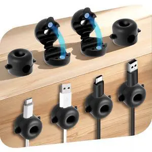 8-Pack Magnetic Cable Management Clips for Home Office Desk, Cord Organizer 8-Pack Magnetic Cable Management Clips for Home Office Desk, Cord Organizer
