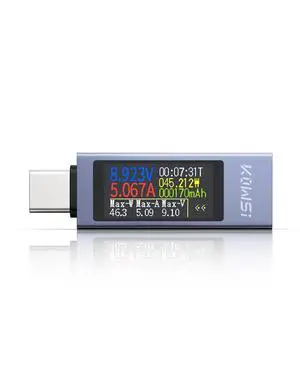 USB C Tester Power Meter, 4-30V 0-12A Type-C PD Tester Digital Multimeter, Voltage and Current Tester Meter Voltmeter, Power Bank Capacity USB Cable Charger Detector (2302C) USB C Tester Power Meter, 4-30V 0-12A Type-C PD Tester Digital Multimeter, Voltage and Current Tester Meter Voltmeter, Power Bank Capacity USB Cable Charger Detector (2302C)