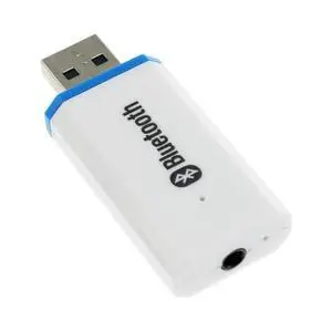 USB Bluetooth Adapter, Bluetooth USB Audio Receiver Wireless Adapter for Home/Car Stereo System, Portable Speakers with AUX in & 3.5mm Cable (White) USB Bluetooth Adapter, Bluetooth USB Audio Receiver Wireless Adapter for Home/Car Stereo System, Portable Speakers with AUX in & 3.5mm Cable (White)