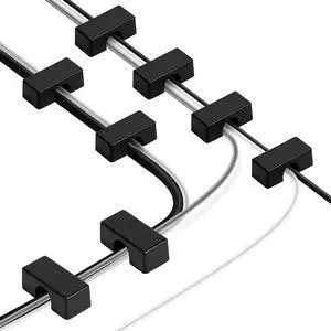 8 Pack Magnetic Cord Holder, Large Cable Clips - Strong Magnet Wire Management for Office, Under Desk, Nightstand, Car, Kitchen, Reusable Desk Cable Organizers 8 Pack Magnetic Cord Holder, Large Cable Clips - Strong Magnet Wire Management for Office, Under Desk, Nightstand, Car, Kitchen, Reusable Desk Cable Organizers