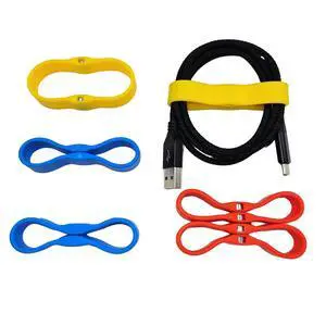 Snap Wrap | Pro Silicone Magnetic Cable Organizer 6-Pack | Easy One-Hand Operation Cable Management Bands for Home, Office, and Travel | Tidy Cable and Wire Storage Snap Wrap | Pro Silicone Magnetic Cable Organizer 6-Pack | Easy One-Hand Operation Cable Management Bands for Home, Office, and Travel | Tidy Cable and Wire Storage