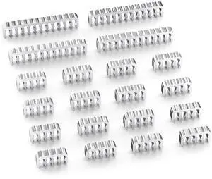 PSU Cable Combs, Zinc Alloy PC Clips for 16AWG-18AWG Wires, Power Supply Cables Comb Organizers (24 Pin & 8 Pin) Cable Management for Clean PC Build PSU Cable Combs, Zinc Alloy PC Clips for 16AWG-18AWG Wires, Power Supply Cables Comb Organizers (24 Pin & 8 Pin) Cable Management for Clean PC Build