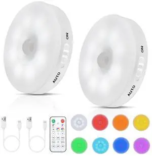 RGB LED Motion Sensor Light Indoor, Bright & Dimmable, Long-Lasting RGB LED Motion Sensor Light Indoor, Bright & Dimmable, Long-Lasting