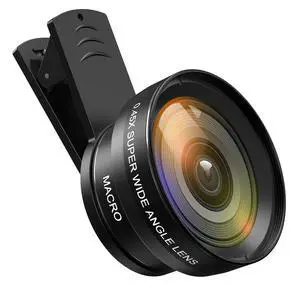 Phone Camera Lens Kit, 0.45X Wide Angle + 15X Macro Lens Phone Camera Lens Kit, 0.45X Wide Angle + 15X Macro Lens