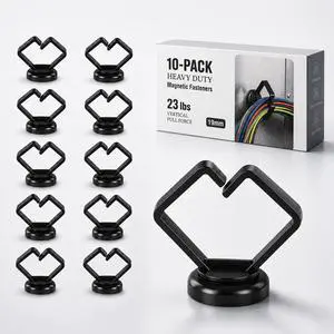 10 Pack Magnetic Cable Holder 23lbs Heavy Duty Zip Tie Mount Base 3/4" Magnetic Cable Organizer Clip Scratch-free Wire Management for Home Office Desk Server Rack Marine Electrical 10 Pack Magnetic Cable Holder 23lbs Heavy Duty Zip Tie Mount Base 3/4" Magnetic Cable Organizer Clip Scratch-free Wire Management for Home Office Desk Server Rack Marine Electrical