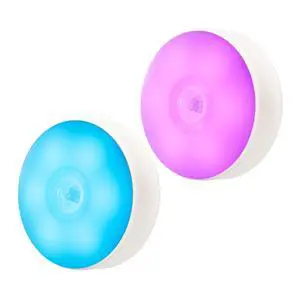 Motion Sensor LED Night Light, Kids Night Light, USB Rechargeable, 8 Lighting Colors, 3 Working Modes, for Bedroom, Hallway, Cabinet, Closet, Stairs, etc, Magnetic Stick Anywhere (2 Pack) Motion Sensor LED Night Light, Kids Night Light, USB Rechargeable, 8 Lighting Colors, 3 Working Modes, for Bedroom, Hallway, Cabinet, Closet, Stairs, etc, Magnetic Stick Anywhere (2 Pack)