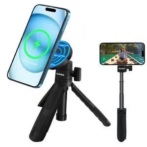 Magnetic Wireless Charging Tripod Extendable Compatible for iPhone 17-12 Magnetic Wireless Charging Tripod Extendable Compatible for iPhone 17-12