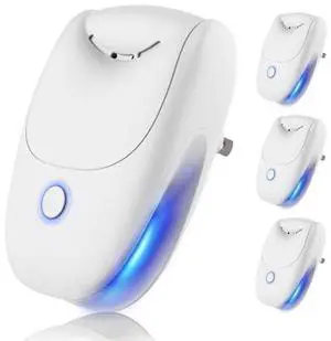Plug In Negative Ion Air Purifier 4 Pack Two-Speed Quiet Air Purifier, Mini Air Ionizers for Home, Bedroom, Office, Kitchen, Portable Odor Eliminator for Dust, Smoke, Pet Smell Plug In Negative Ion Air Purifier 4 Pack Two-Speed Quiet Air Purifier, Mini Air Ionizers for Home, Bedroom, Office, Kitchen, Portable Odor Eliminator for Dust, Smoke, Pet Smell