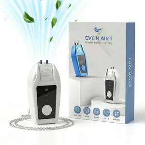 Portable Air Ionizer with 50M Ions/cm³ | Filterless Air Purifier for Travel | Personal Air Purifier Small | Wearable Necklace, No Maintenance, 500mAh Rechargeable, 75Hr Runtime, CE ROHS FCC Certified Portable Air Ionizer with 50M Ions/cm³ | Filterless Air Purifier for Travel | Personal Air Purifier Small | Wearable Necklace, No Maintenance, 500mAh Rechargeable, 75Hr Runtime, CE ROHS FCC Certified