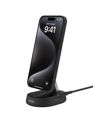 Convertible Magnetic Charging Stand 15W - MagSafe-Compatible Qi2-Certified Wireless Charging Station, iPhone Charger for Apple iPhone 16 Series, Airpods Pro, & More - Black (No PSU Included) Convertible Magnetic Charging Stand 15W - MagSafe-Compatible Qi2-Certified Wireless Charging Station, iPhone Charger for Apple iPhone 16 Series, Airpods Pro, & More - Black (No PSU Included)