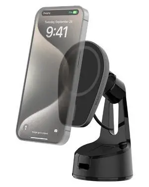 MPQMWD Charge Pro Qi2 MagSafe Charger Car Mount, 15W Fast Magnetic Wireless Charging Suction Cup Phone Holder for Dashboard/Windshield Compatible with iPhone 16/15/14/13/12 Pro Max Plus, S25 MPQMWD Charge Pro Qi2 MagSafe Charger Car Mount, 15W Fast Magnetic Wireless Charging Suction Cup Phone Holder for Dashboard/Windshield Compatible with iPhone 16/15/14/13/12 Pro Max Plus, S25