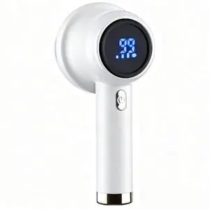 Rechargeable Fabric Shaver with LED Display, 3-Speed Electric Lint Remover for Clothes and Furniture (White)-WDED Rechargeable Fabric Shaver with LED Display, 3-Speed Electric Lint Remover for Clothes and Furniture (White)-WDED