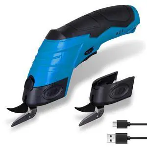 Cordless Electric Scissors, USB-C Rechargeable Fabric & Cardboard Cutter Cordless Electric Scissors, USB-C Rechargeable Fabric & Cardboard Cutter