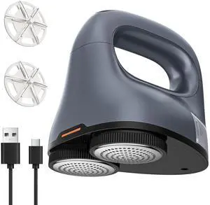 Fabric Shaver with Dual Head, 2X Faster Lint Remover for Clothes, 6-Leaf Blades, 2-Speed Electric Sweater Defuzzer with LED Display for Furniture & Clothing Fabric Shaver with Dual Head, 2X Faster Lint Remover for Clothes, 6-Leaf Blades, 2-Speed Electric Sweater Defuzzer with LED Display for Furniture & Clothing