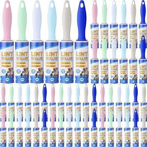 48 Pack Mini Lint Roller for Travel, 1440 Sheets 6'' Small Portable Lint Removers for Pet Hair, Clothes and Debris 48 Pack Mini Lint Roller for Travel, 1440 Sheets 6'' Small Portable Lint Removers for Pet Hair, Clothes and Debris