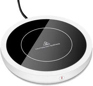Coffee Mug Warmer for Desk 4H Auto Shut Off, Smart Coffee Cup Warmer with 3 Temperature Setting, Electric Mug Warmer Plate for Coffee, Milk, Tea (White) Coffee Mug Warmer for Desk 4H Auto Shut Off, Smart Coffee Cup Warmer with 3 Temperature Setting, Electric Mug Warmer Plate for Coffee, Milk, Tea (White)