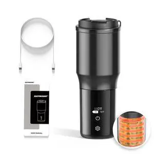 Smart Temperature Controlled Mug,Heated Coffee Mug,16 Hours Battery Life,Vacuum Insulated Hot Beverage Warmer 15OZ,with LCD Display 90°F to 150°F Smart Temperature Controlled Mug,Heated Coffee Mug,16 Hours Battery Life,Vacuum Insulated Hot Beverage Warmer 15OZ,with LCD Display 90°F to 150°F