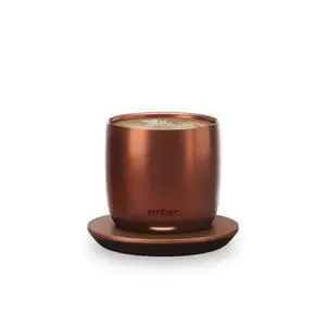 Temperature Control Smart Cup, 6 oz, App-Controlled Heated Coffee Cup, Espresso Mug with 90 Min Battery Life, Copper Temperature Control Smart Cup, 6 oz, App-Controlled Heated Coffee Cup, Espresso Mug with 90 Min Battery Life, Copper